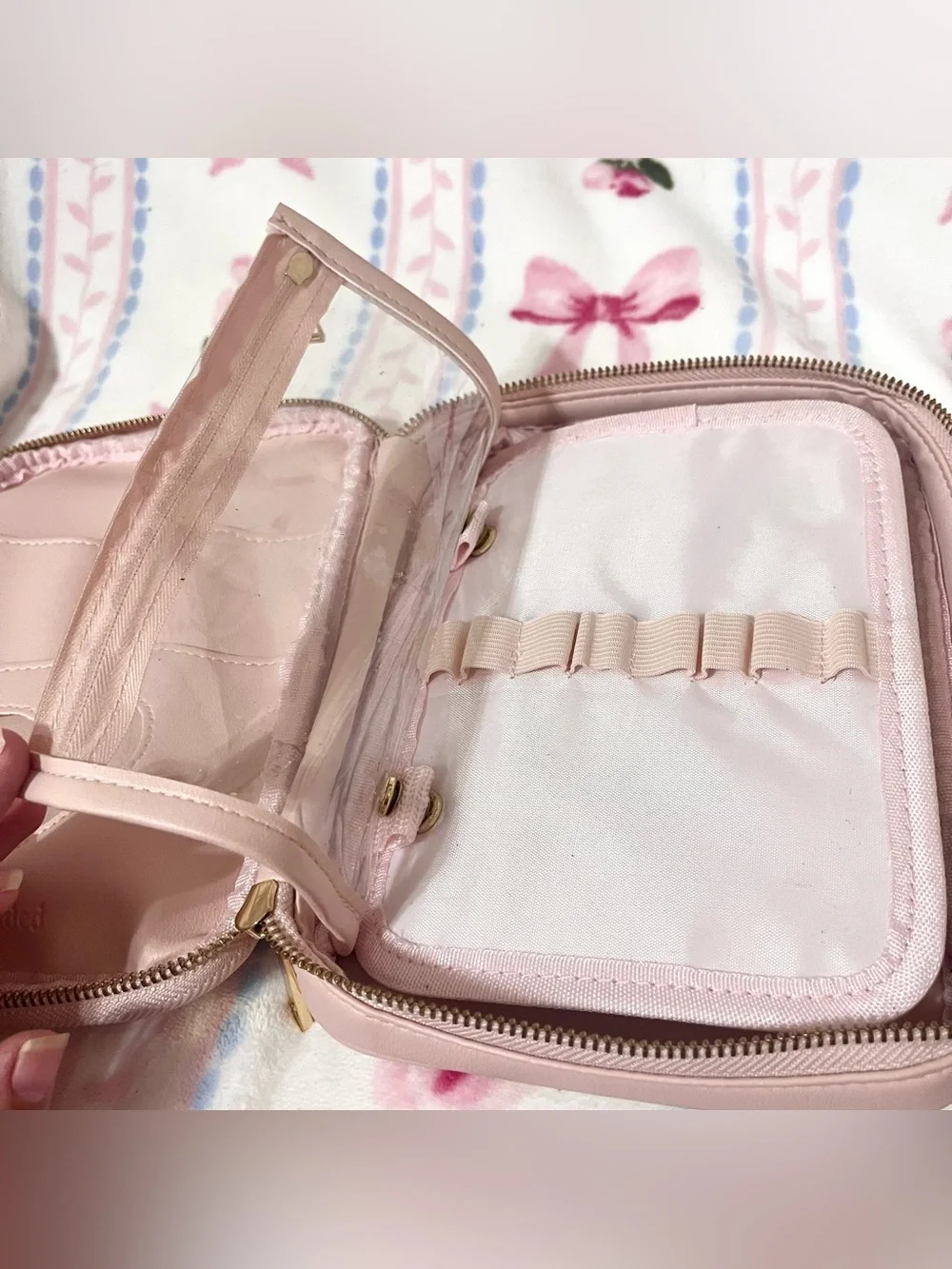 Simply Gilded pink pencil pen case organizer